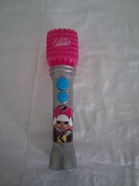L.O.L. Surprise! Pink and Gray Light-Up Kids Karaoke Microphone